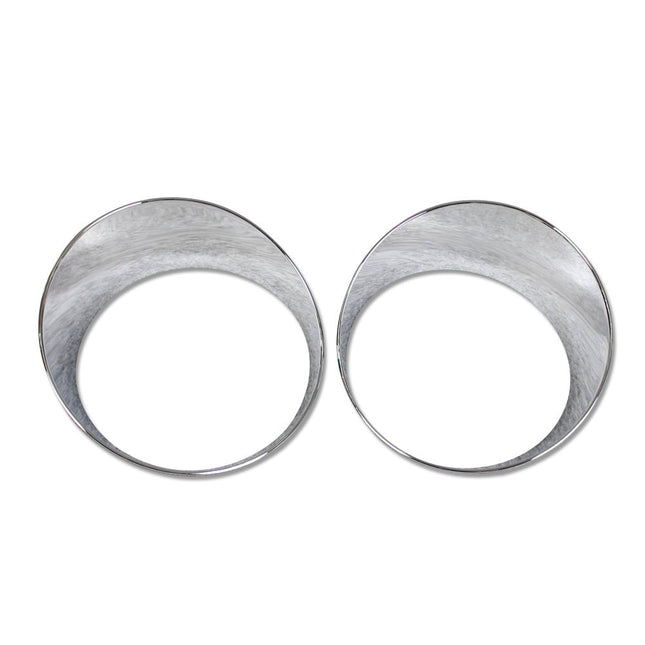 ジープ 新型 ラングラー JL 専用 外装 クロームメッキ フロント ヘッドライト ガーニッシュ Jeep Wrangler JL 専用設計