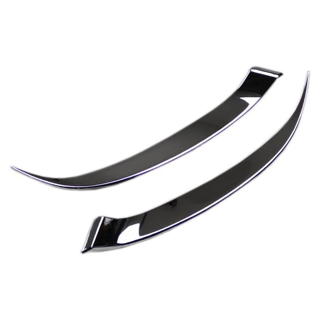 マツダ デミオ DJ 系 Mazda 2 Demio 専用 外装 クロームメッキ フロント ヘッドライト アイライン ガーニッシュ