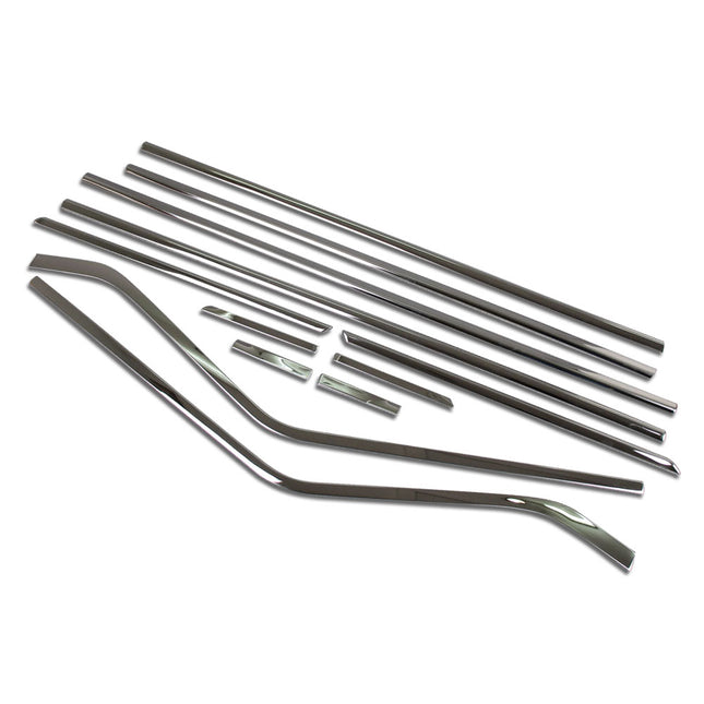 日産 新型 セレナ C27系 前期/後期 専用 外装 ステンレス フルセット ウィンドウフレームトリム ピラー NISSAN SERENA 専用 設計