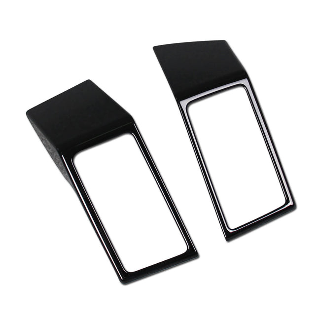 三菱 新型 デリカD:5 スタンダードグレード専用 内装 中央エアコン リング ガーニッシュ MITSUBISHI DELICA D5 専用 設計(ピアノブラック)