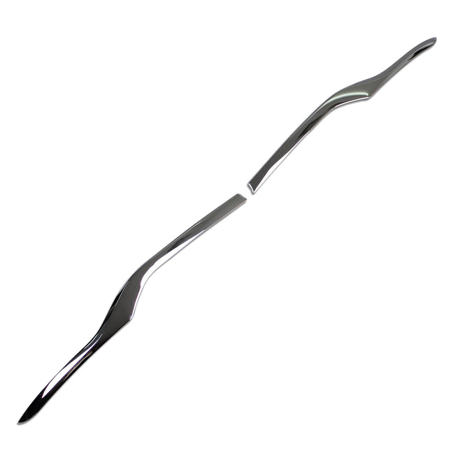 トヨタ 新型 ハリアー 80系 専用 外装 クロームメッキ リア エンブレム上 ガーニッシュ Toyota Harrier 専用 設計