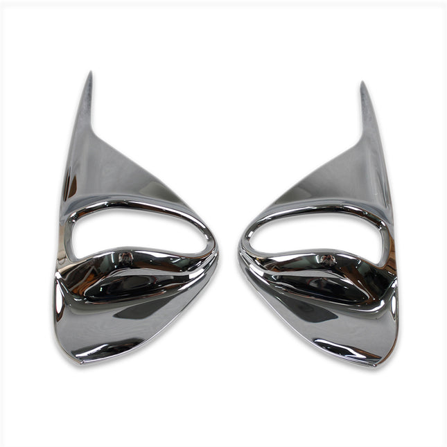 トヨタ 新型 プリウス PHV (ZVW52) 専用 外装 クロームメッキフロントフォグ ランプ ガーニッシュ ベゼル カバー TOYOTA PRIUS PHV 52系 専用 設計