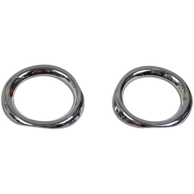 トヨタ C-HR 専用 外装 クロームメッキフロントフォグ ランプ リング ガーニッシュ Toyota CHR 専用設計