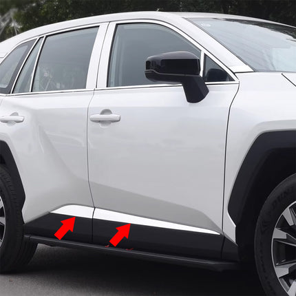 トヨタ 新型 RAV4 60系 専用 外装 ステンレス サイド ドア アンダー モール TOYOTA RAV4 専用 設計