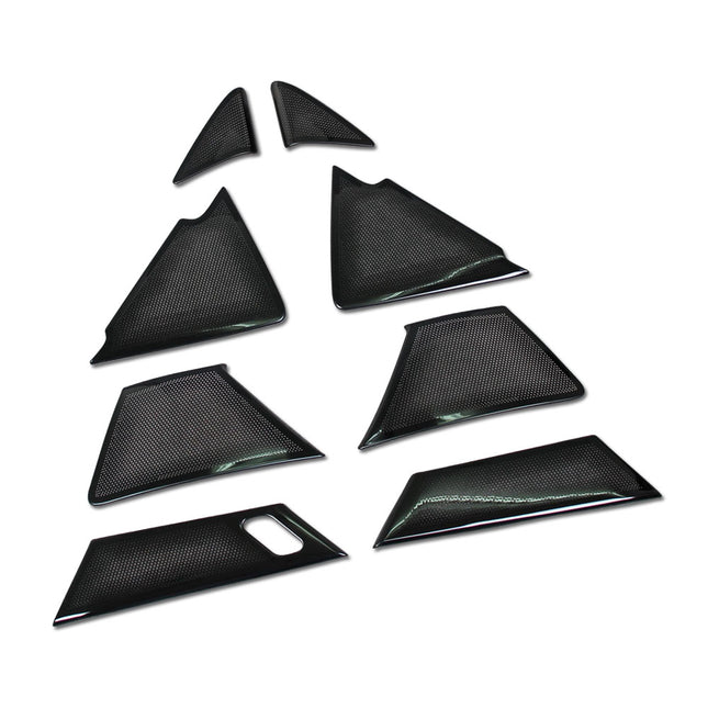 新型 マツダ CX-30 DM系 専用 内装 ステンレス フロント リア スピーカー リング ガーニッシュ MAZDA CX30 専用 設計