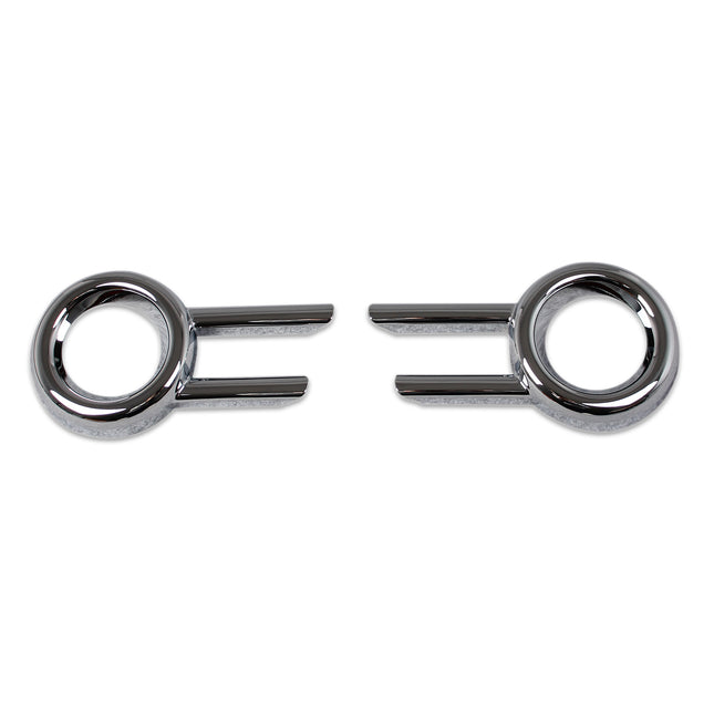 スズキ スペーシア カスタム MK53S 専用 外装 クロームメッキフロントフォグ ランプ ガーニッシュ ベゼル カバー Suzuki Spacia Custom 専用 設計