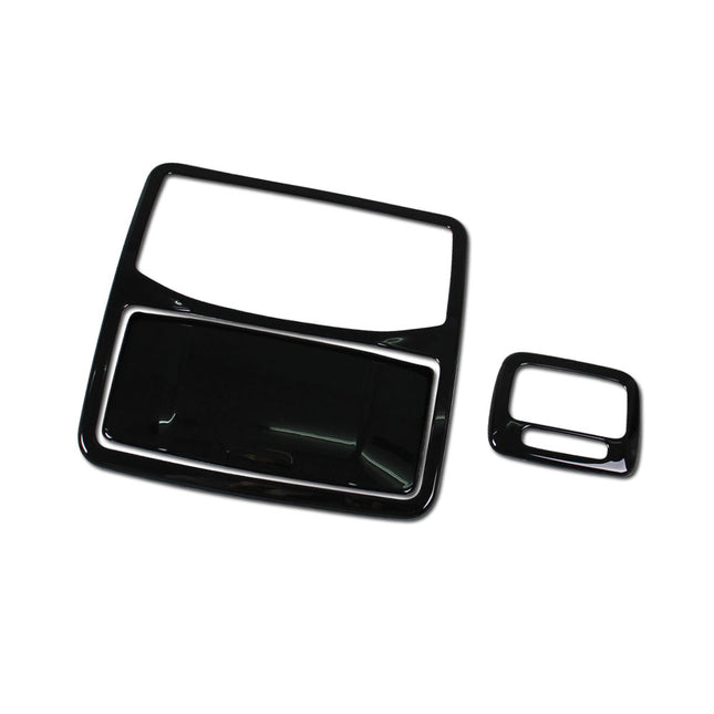 三菱 新型 デリカD：5 スタンダードグレード専用 内装 前後ルームランプ パネル カバー ガーニッシュ MITSUBISHI DELICA D5 専用 設計（ピアノブラック）