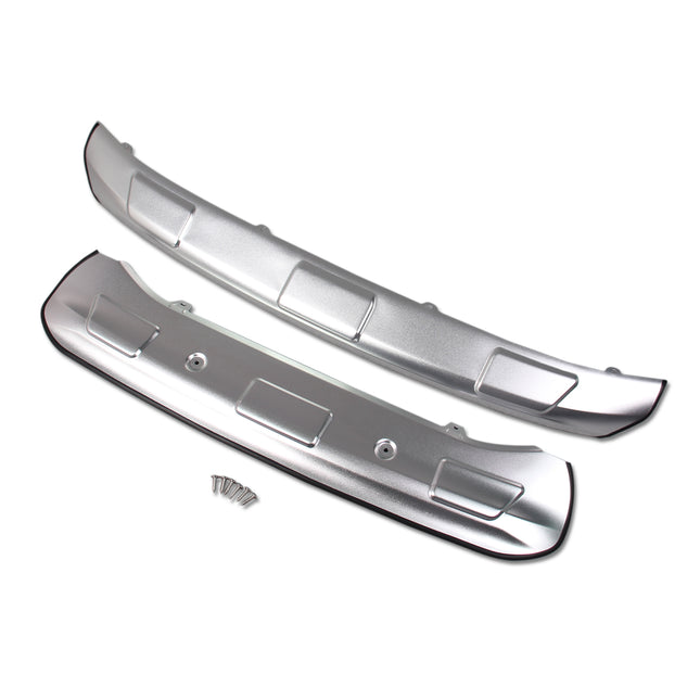 トヨタ ハリアー 80系 専用 外装 フロントバンパー アンダーリップ + リア バンパー ガーニッシュ アルミニウム合金製 フロント リア バンパープロテクターToyota Harrier 専用 設計