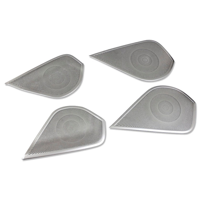 スバル 新型 フォレスター SK系 専用 内装 ステンレス フロント リア スピーカー リング ガーニッシュ Subaru Forester 専用 設計