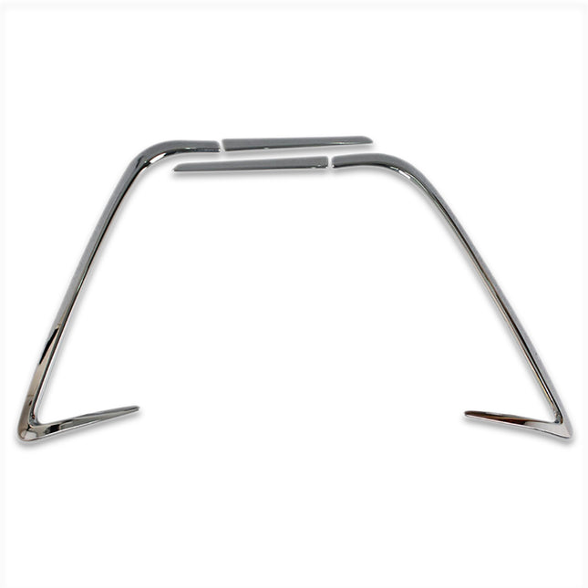 トヨタ 新型 プリウス PHV (ZVW52) 専用 外装 クロームメッキリアフォグ ランプ ガーニッシュ ベゼル カバー TOYOTA PRIUS PHV 52系 専用 設計