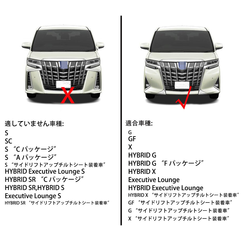 トヨタ アルファード 新型 30系 G GF X 専用 外装 ステンレスフフロントバンパー アンダーリップガーニッシュ – RUIQ